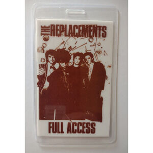The Replacements 1990-1991 Farwell Tour Backstage Pass Laminated Band Photo